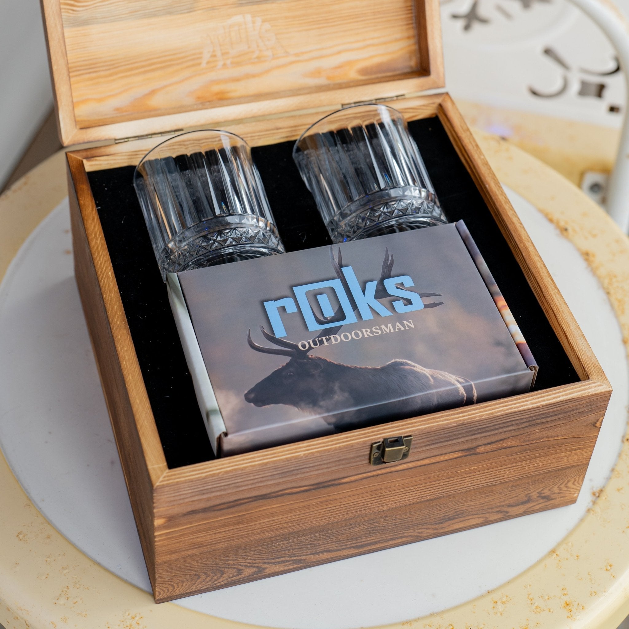 rOks Gift Box: Premium Bundle + 2 Glasses – high - quality Gift Box by rOks