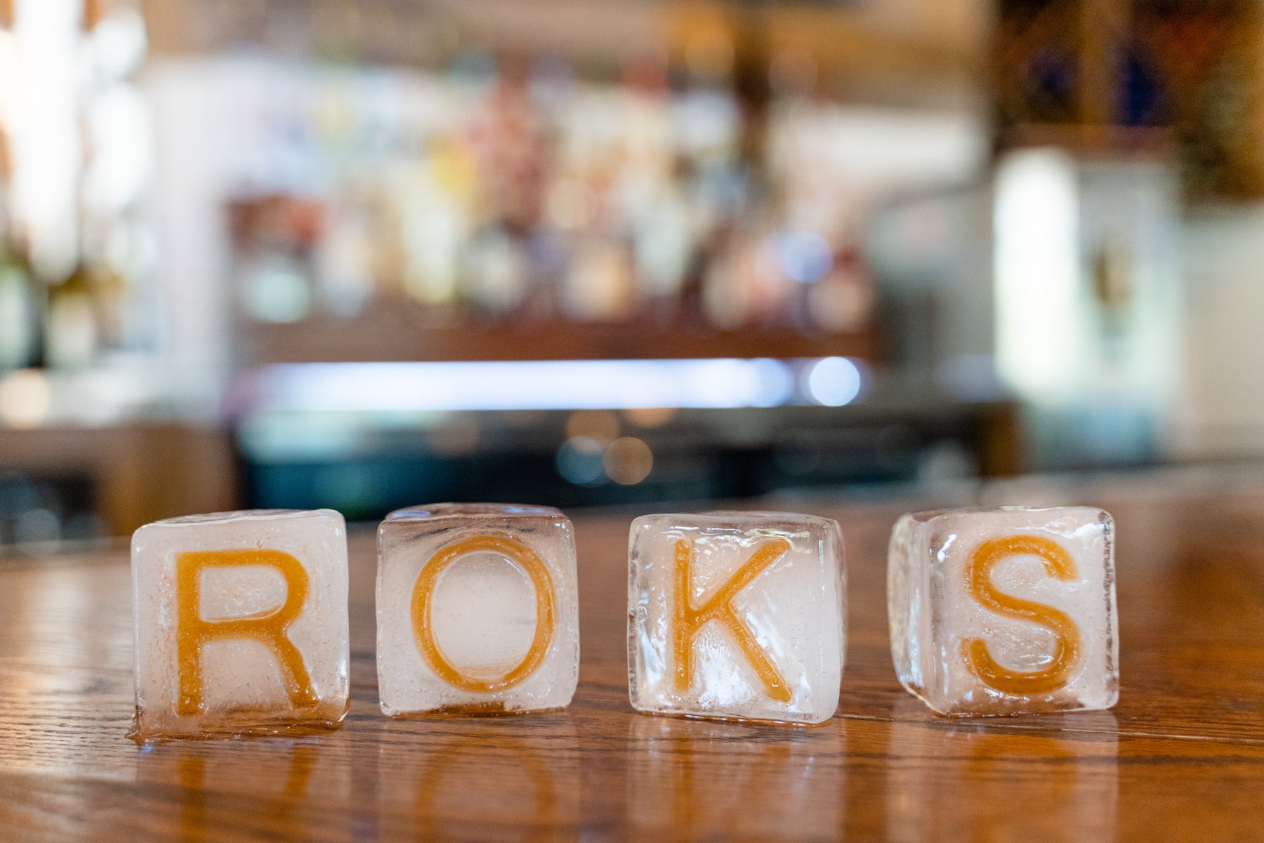 Custom Ice Cubes Roks rOks Personalized Cubes