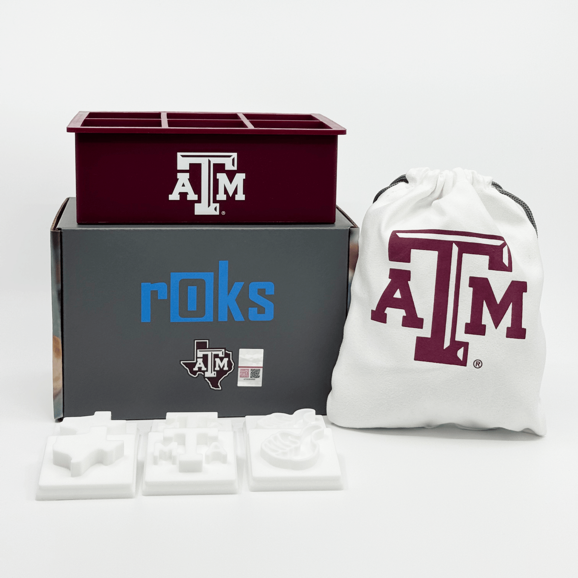 Official Texas A&M Gift Set – Custom Ice Tray Bundle | rOks USA