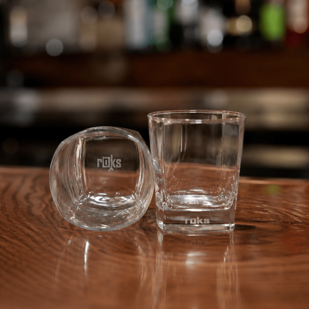 Square rOks Glass - Set of 2 – high - quality Glassware by rOks