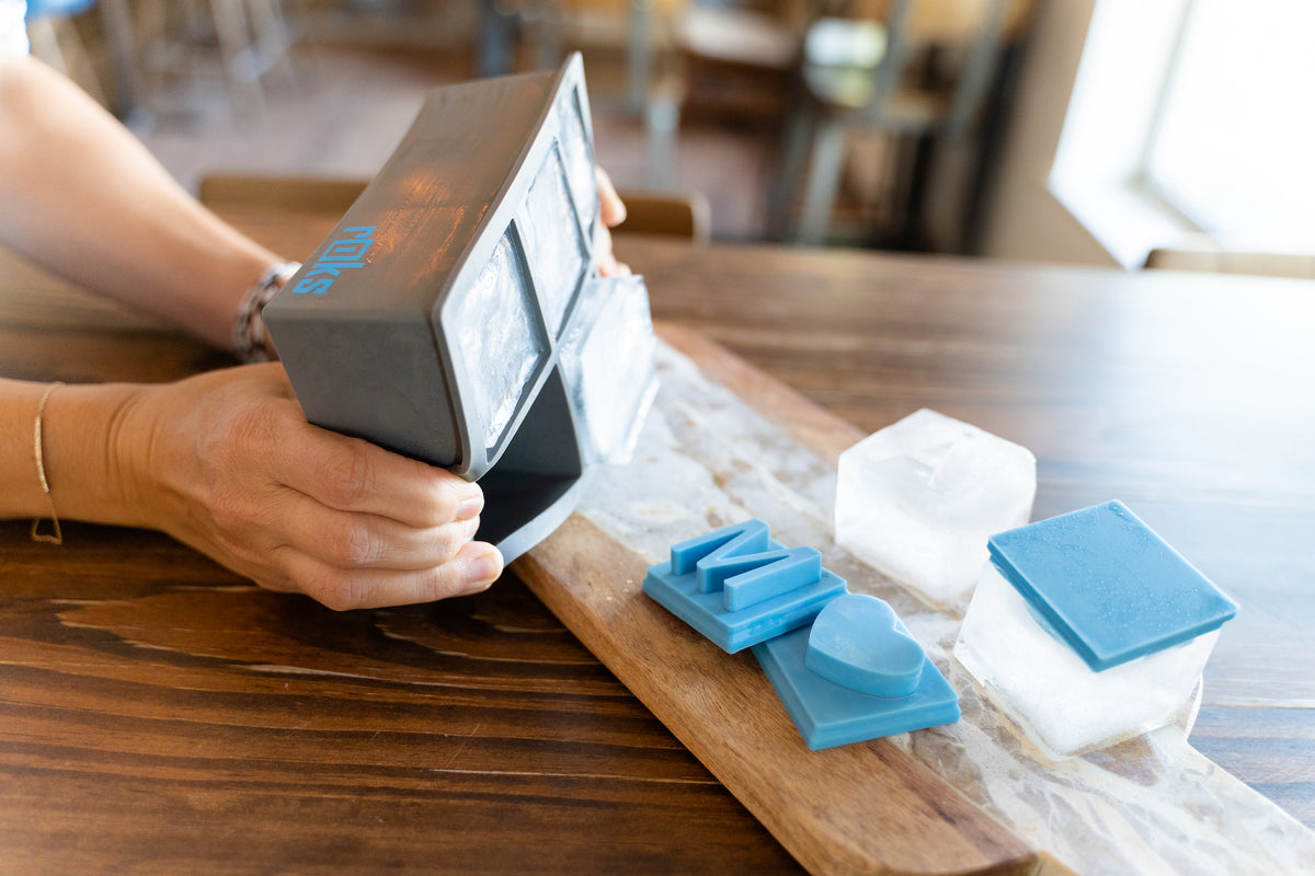 Custom Ice Cubes Roks rOks Ice Tray - Patented Base for Custom Ice Inserts | rOks USA